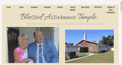 Desktop Screenshot of blessedassurancetemple.com
