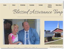 Tablet Screenshot of blessedassurancetemple.com